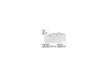 Papel secamanos bunzl greensource 2 capas celulosa blanca 200 mm x 150 mt paquete de 6 rollos Papel secamanos bunzl greensource 2 capas celulosa blanca 200 mm x 150 mt paquete de 6 rollos
