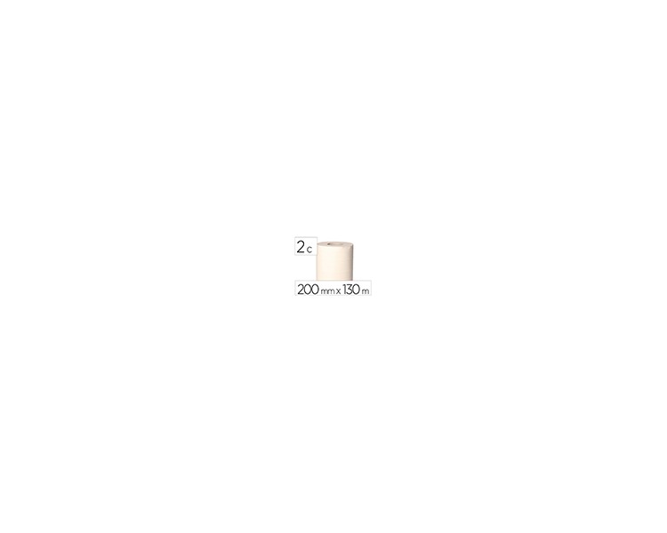 Papel secamanos bunzl greensource 2 capas celulosa blanca 200 mm x 130 mt paquete de 6 rollos