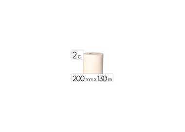 Papel secamanos bunzl greensource 2 capas celulosa blanca 200 mm x 130 mt paquete de 6 rollos