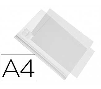 Marco porta anuncios durable adhesiva impermeable transparente din a4 pack de 5 unidades