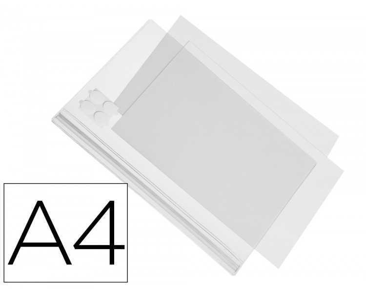 Marco porta anuncios durable adhesiva impermeable transparente din a4 pack de 5 unidades