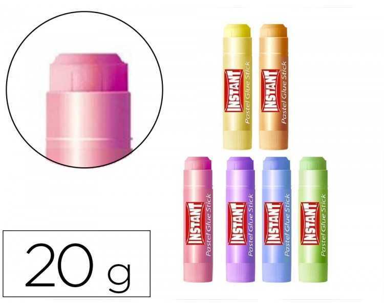 Pegamento en barra instant colores pastel 20 gr