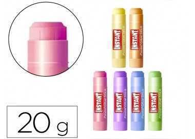 Pegamento en barra instant colores pastel 20 gr