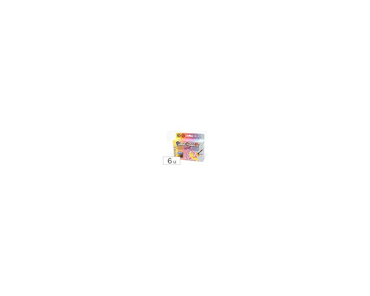 Tempera liquida playcolor liquid pastel 40 ml caja de 6 unidades colores surtidos