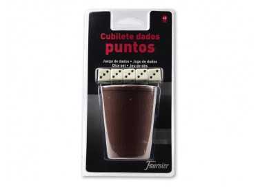 Dados poker forunier con cubilete en blister