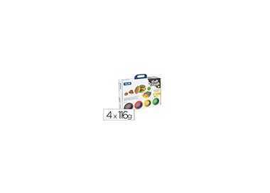 Pasta milan para modelar soft dough casa de las hamburguesas con herramientas maletin con 4 botes colores Pasta milan para modelar soft dough casa de las hamburguesas con herramientas maletin con 4 botes colores