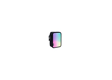Plumier escolar milan serie sunset triple color negro 195x55x130 mm