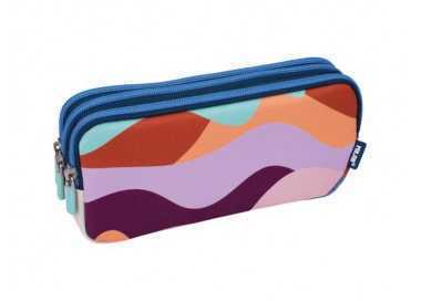 Bolso escolar portatodo milan the fun multicolor 3 cremalleras 220x80x100 mm