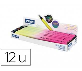 Lapices de colores milan serie sunset redondo multicolor caja de 12 unidades