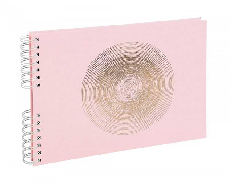 Album de fotos espiral exacompta ellipse 50 paginas 32x22 cm color rosa
