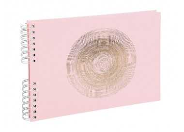 Album de fotos espiral exacompta ellipse 50 paginas 32x22 cm color rosa