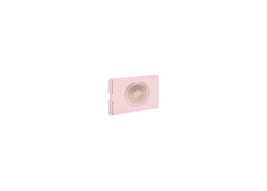Album de fotos espiral exacompta ellipse 50 paginas 32x22 cm color rosa