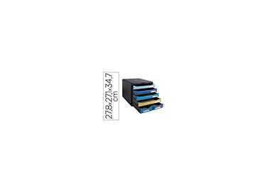 Fichero cajones sobremesa exacompta big box maxi bee blue 6 cajones colores surtidos Fichero cajones sobremesa exacompta big box maxi bee blue 6 cajones colores surtidos