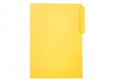 Subcarpeta cartulina liderpapel folio pestaña superior 240g/m2 color amarillo
