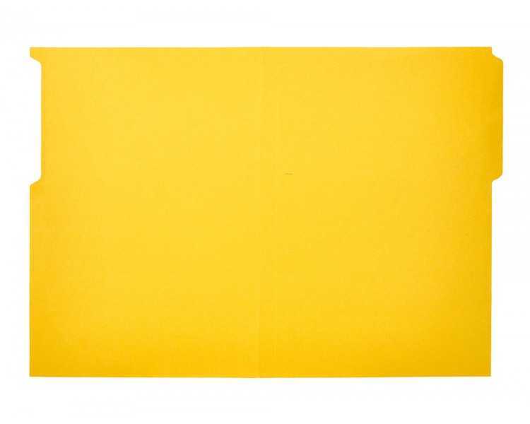 Subcarpeta cartulina liderpapel folio pestaña superior 240g/m2 color amarillo