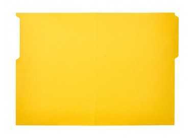 Subcarpeta cartulina liderpapel folio pestaña superior 240g/m2 color amarillo