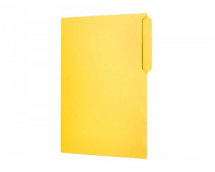 Subcarpeta cartulina liderpapel folio pestaña superior 240g/m2 color amarillo