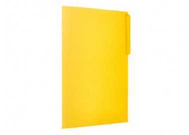 Subcarpeta cartulina liderpapel folio pestaña superior 240g/m2 color amarillo