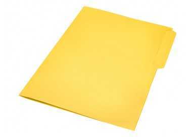 Subcarpeta cartulina liderpapel folio pestaña superior 240g/m2 color amarillo