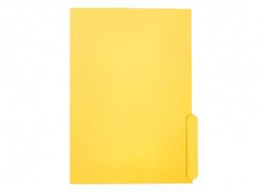 Subcarpeta cartulina liderpapel folio pestaña inferior 240g/m2 color amarillo Subcarpeta cartulina liderpapel folio pestaña inferior 240g/m2 color amarillo