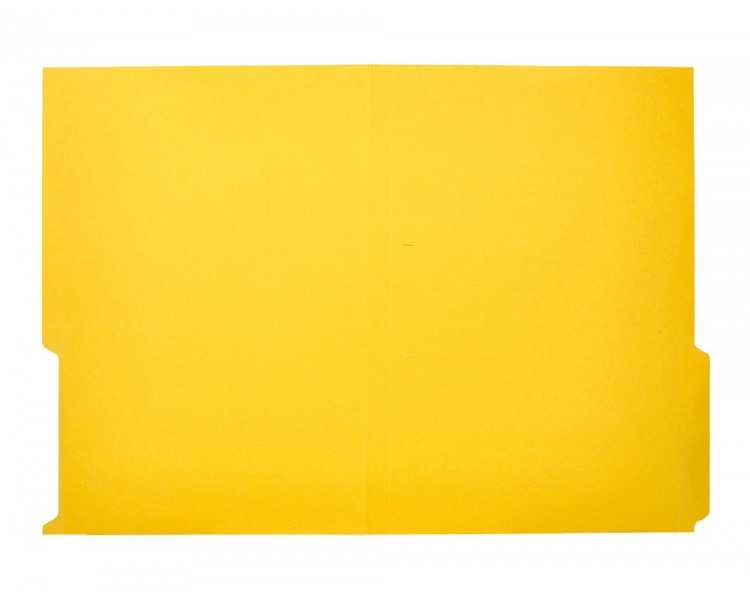 Subcarpeta cartulina liderpapel folio pestaña inferior 240g/m2 color amarillo