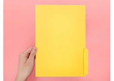 Subcarpeta cartulina liderpapel folio pestaña inferior 240g/m2 color amarillo Subcarpeta cartulina liderpapel folio pestaña inferior 240g/m2 color amarillo