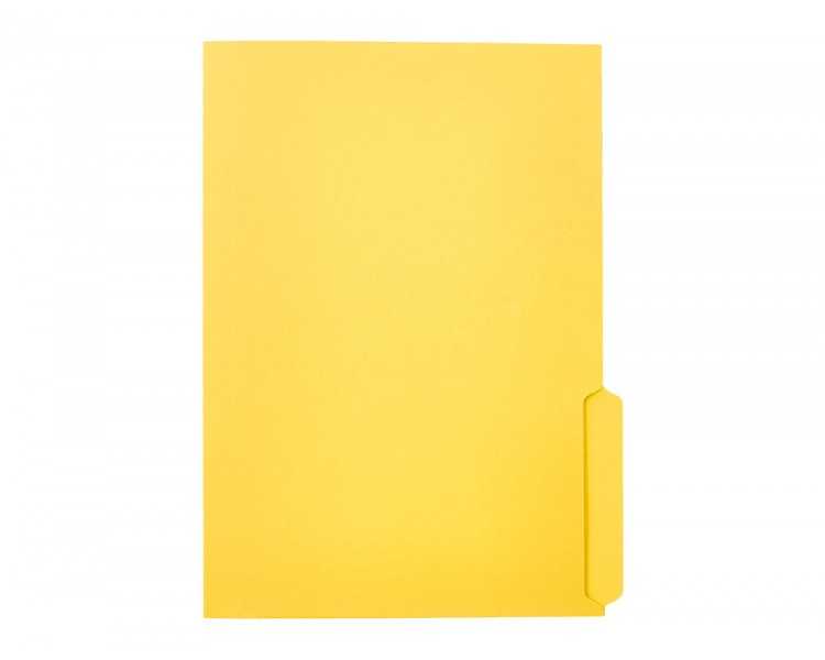 Subcarpeta cartulina liderpapel a4 pestaña inferior 240g/m2 color amarillo