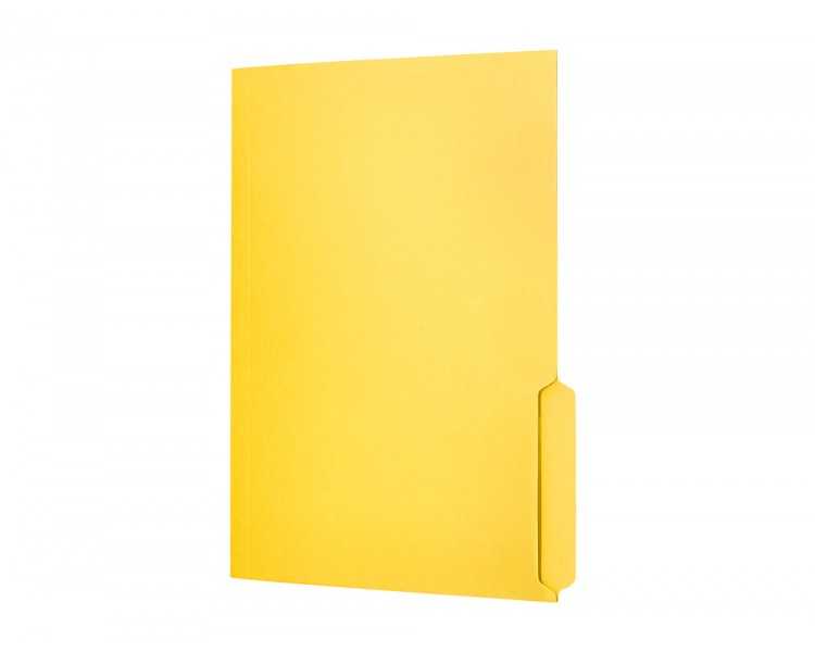 Subcarpeta cartulina liderpapel a4 pestaña inferior 240g/m2 color amarillo