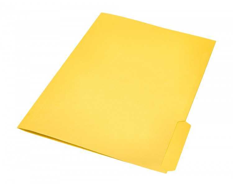 Subcarpeta cartulina liderpapel a4 pestaña inferior 240g/m2 color amarillo