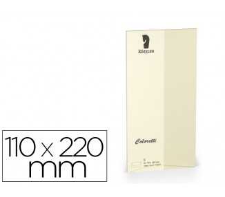 Sobre rossler coloretti dl americano color marmol crema 110x220 mm pack de 5 unidades