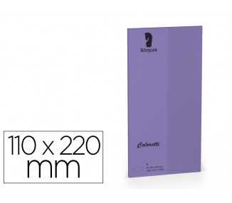 Sobre rossler coloretti dl americano color lila 110x220 mm pack de 5 unidades