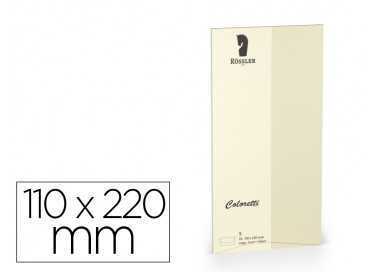 Sobre rossler coloretti dl americano color crema 110x220 mm pack de 5 unidades