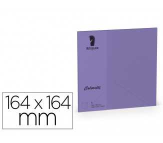 Sobre rossler coloretti cuadrado grande color lila 164x164xmm pack de 5 unidades
