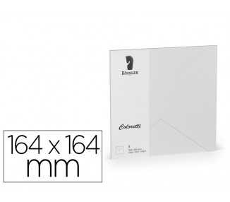 Sobre rossler coloretti cuadrado grande color gris claro 164x164 mm pack de 5 unidades