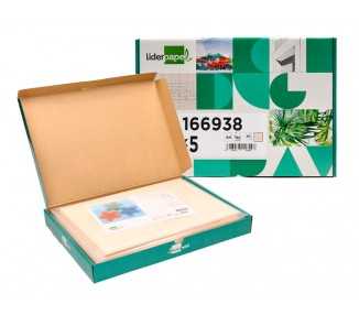 Cartulina liderpapel a4 180g/m2 crema paquete de 25+5 hojas