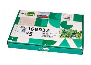 Cartulina liderpapel a4 180g/m2 blanco paquete de 25+5 hojas