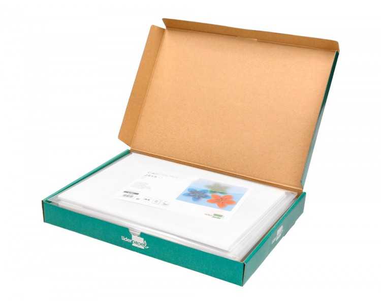 Cartulina liderpapel a4 180g/m2 blanco paquete de 25+5 hojas