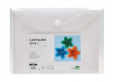 Cartulina liderpapel a4 180g/m2 blanco paquete de 25+5 hojas
