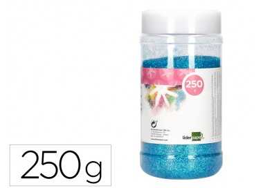 Purpurina liderpapel fantasia color metalico azul pastel bote de 250 gr