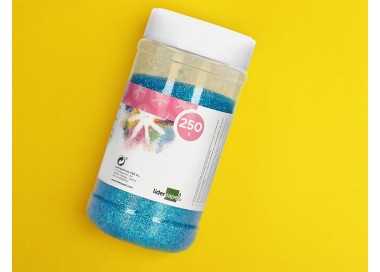 Purpurina liderpapel fantasia color metalico azul pastel bote de 250 gr