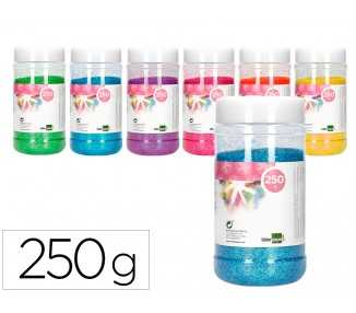 Purpurina liderpapel fantasia colores metalicos pasteles surtidos bote de 250 gr