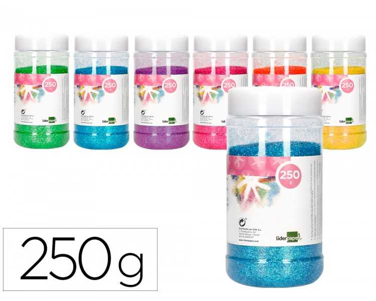 Purpurina liderpapel fantasia colores metalicos pasteles surtidos bote de 250 gr