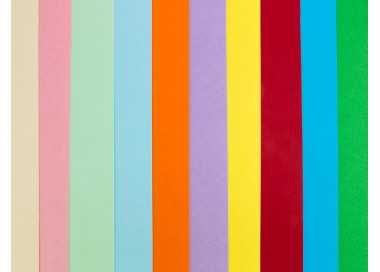 Cartulina liderpapel 50x65 cm 180g/m2 10 colores surtidos paquete de 10 hojas