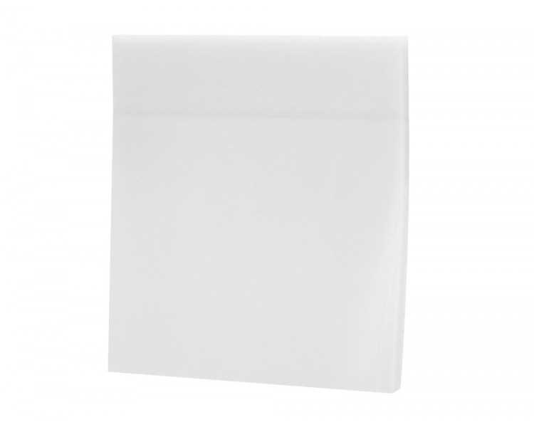 Bloc de notas adhesivas quita y pon q-connect 76x76 mm removible plastico translucido blanco 50 hojas