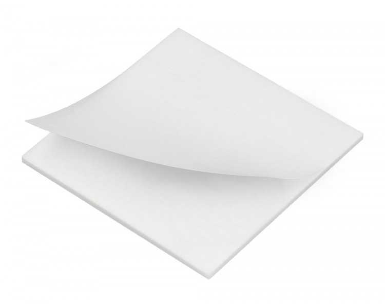 Bloc de notas adhesivas quita y pon q-connect 76x76 mm removible plastico translucido blanco 50 hojas