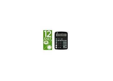 Calculadora liderpapel sobremesa xf39 12 digitos solar y pilas color negro 190x140x32 mm 40% reciclada Calculadora liderpapel sobremesa xf39 12 digitos solar y pilas color negro 190x140x32 mm 40% reciclada