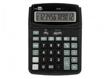Calculadora liderpapel sobremesa xf39 12 digitos solar y pilas color negro 190x140x32 mm 40% reciclada Calculadora liderpapel sobremesa xf39 12 digitos solar y pilas color negro 190x140x32 mm 40% reciclada