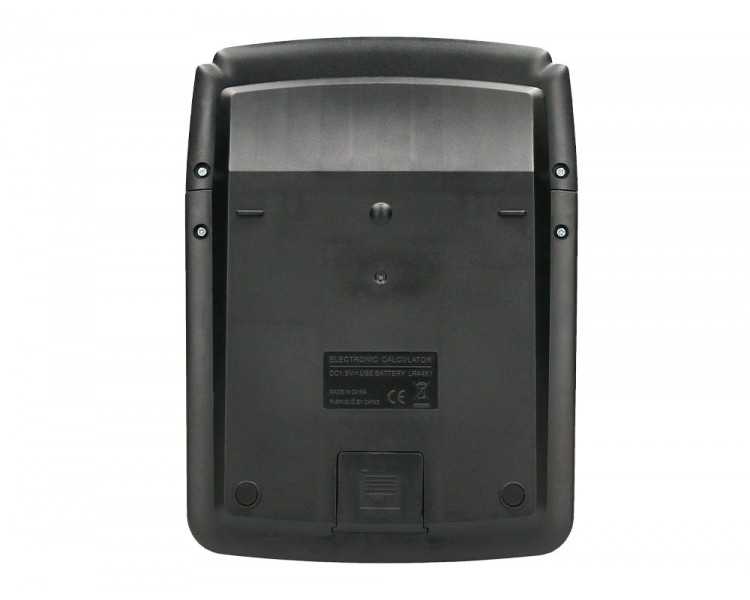 Calculadora liderpapel sobremesa xf39 12 digitos solar y pilas color negro 190x140x32 mm 40% reciclada