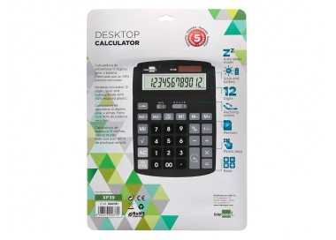 Calculadora liderpapel sobremesa xf39 12 digitos solar y pilas color negro 190x140x32 mm 40% reciclada Calculadora liderpapel sobremesa xf39 12 digitos solar y pilas color negro 190x140x32 mm 40% reciclada