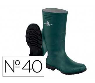 Botas deltaplus de seguridad stone pvc verde suela de tacos talla 40